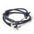 DSTNCT Leder Armband ANCHLET EDELSTAHL Navy