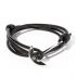 DSTNCT Leder Armband ANCHLET EDELSTAHL Black